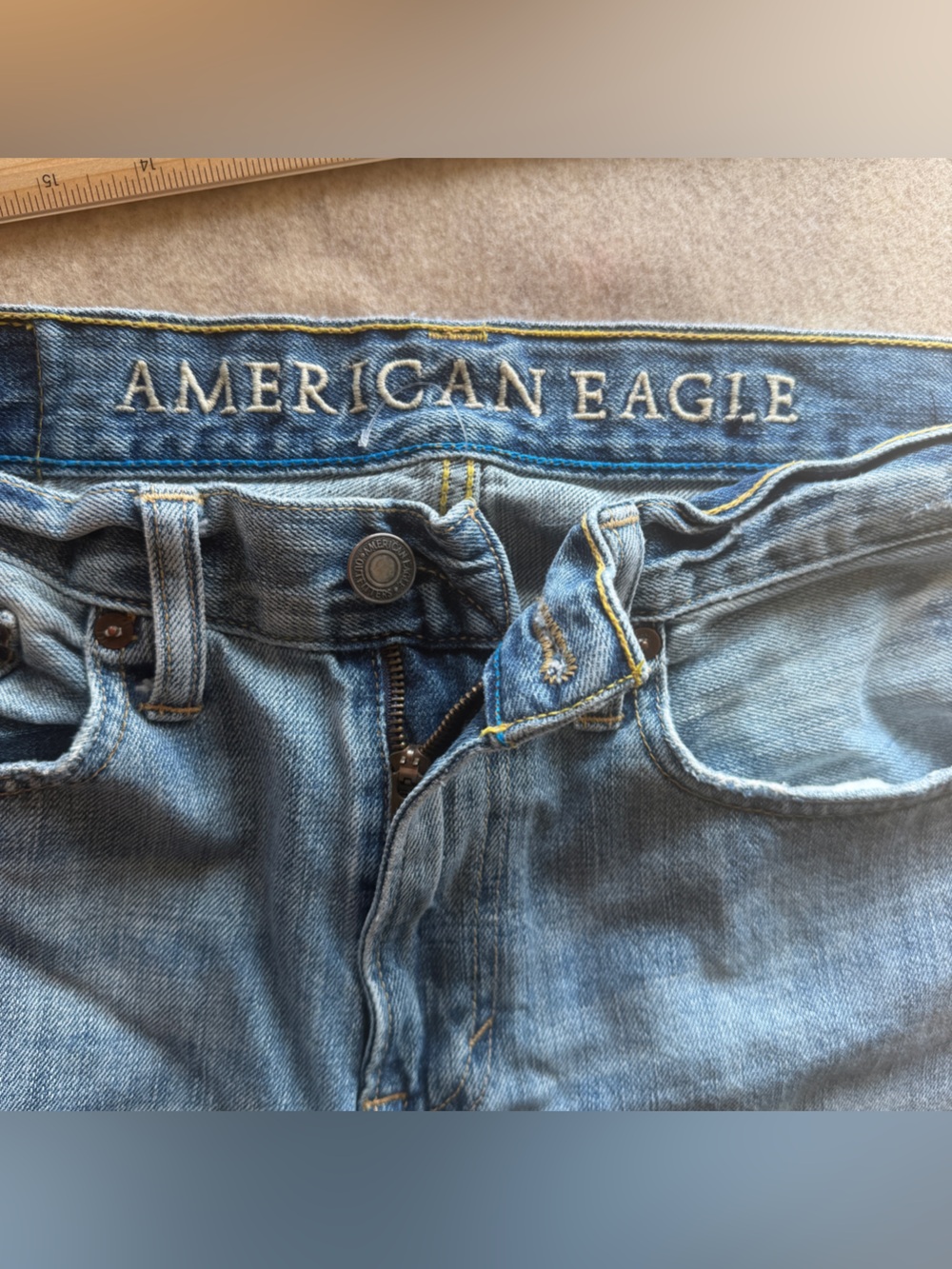 American Eagle Outfitters Men's Medium Blue Slim Jeans